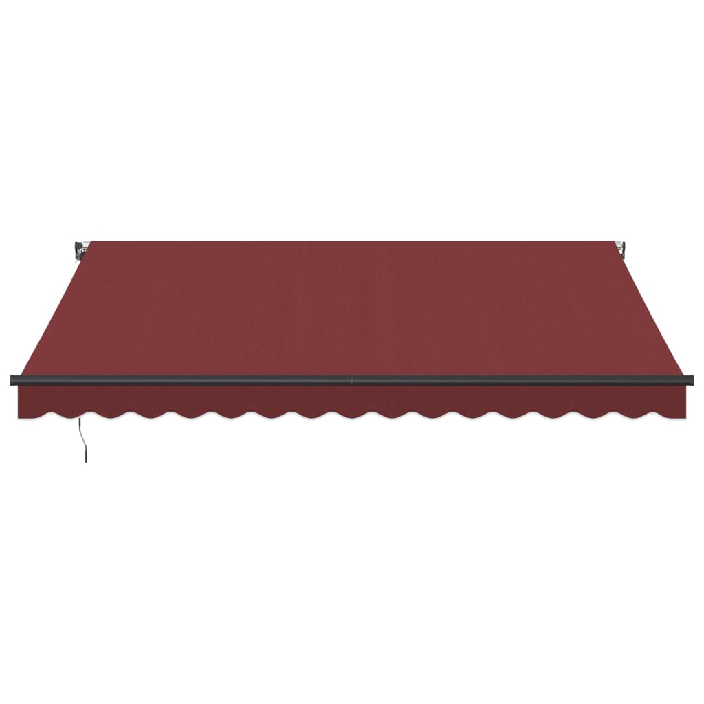 Tenda na ručno uvlačenje s LED svjetlima bordo 400 x 350 cm