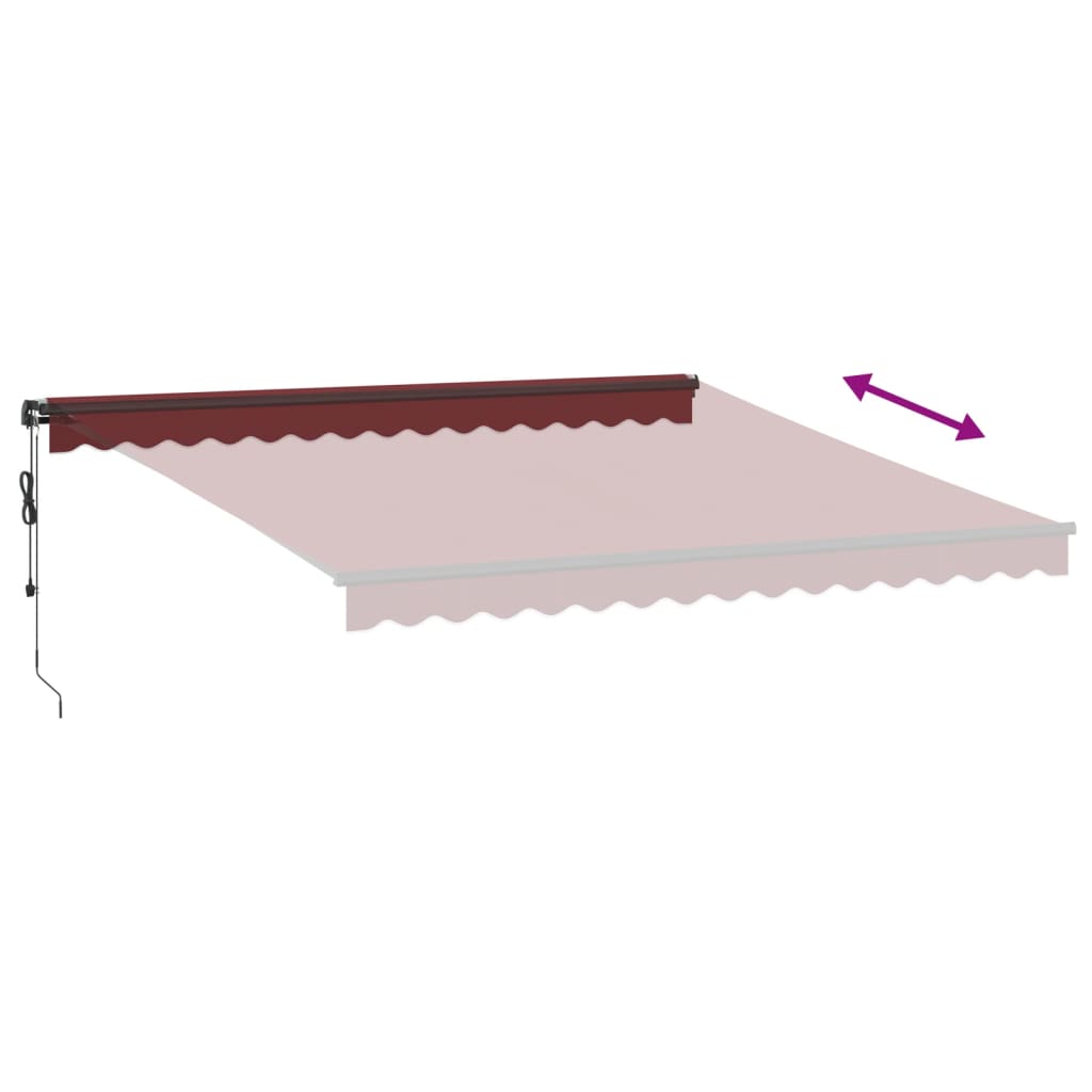 Tenda na automatsko uvlačenje bordo 400 x 350 cm