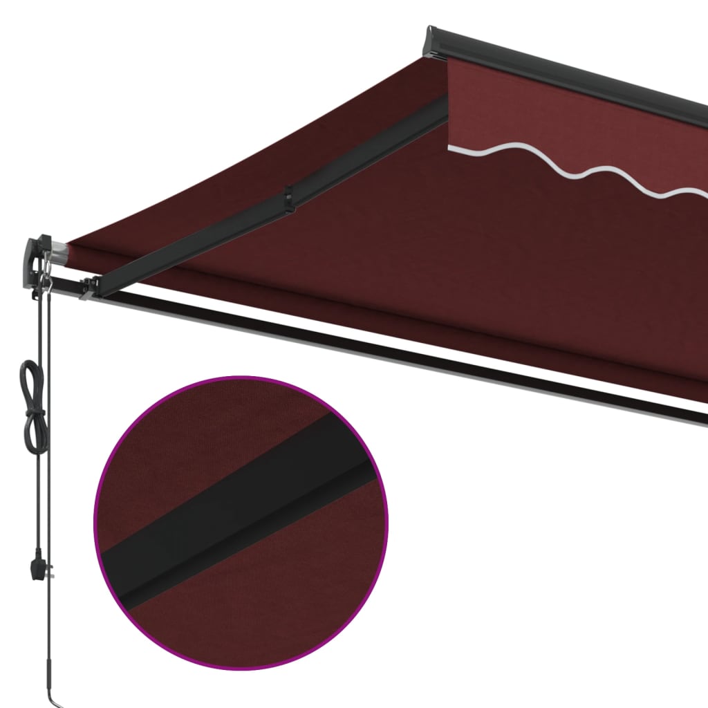 Tenda na automatsko uvlačenje bordo 400 x 350 cm