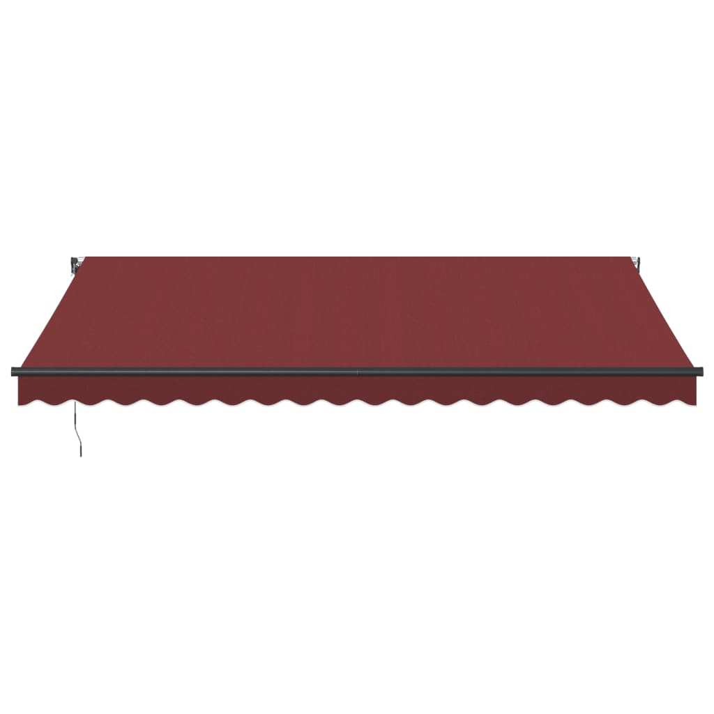 Tenda na automatsko uvlačenje s LED svjetlima bordo 450x350 cm