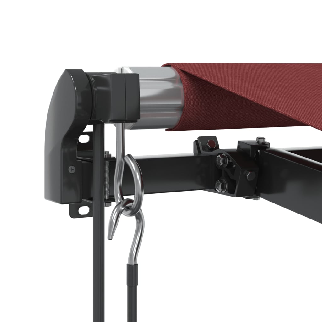 Tenda na automatsko uvlačenje s LED svjetlima bordo 450x350 cm