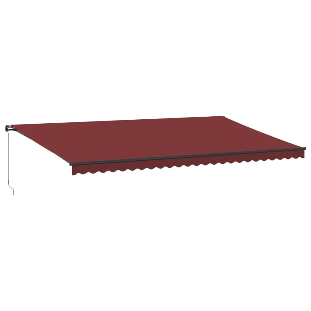 Tenda na ručno uvlačenje bordo 600 x 350 cm