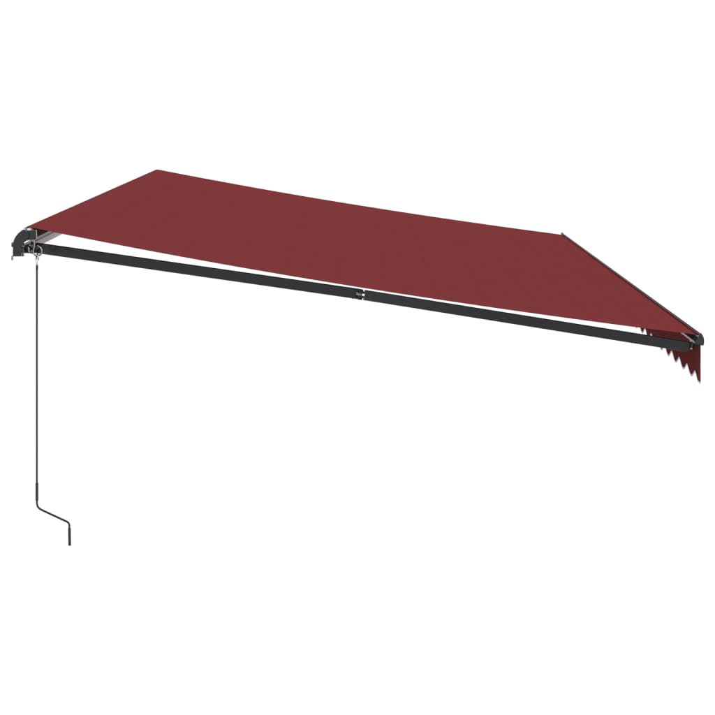 Tenda na ručno uvlačenje bordo 600 x 350 cm