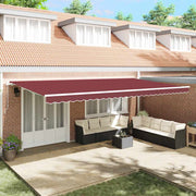 Tenda na ručno uvlačenje bordo 600 x 300 cm