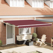 Tenda na ručno uvlačenje bordo 400 x 300 cm