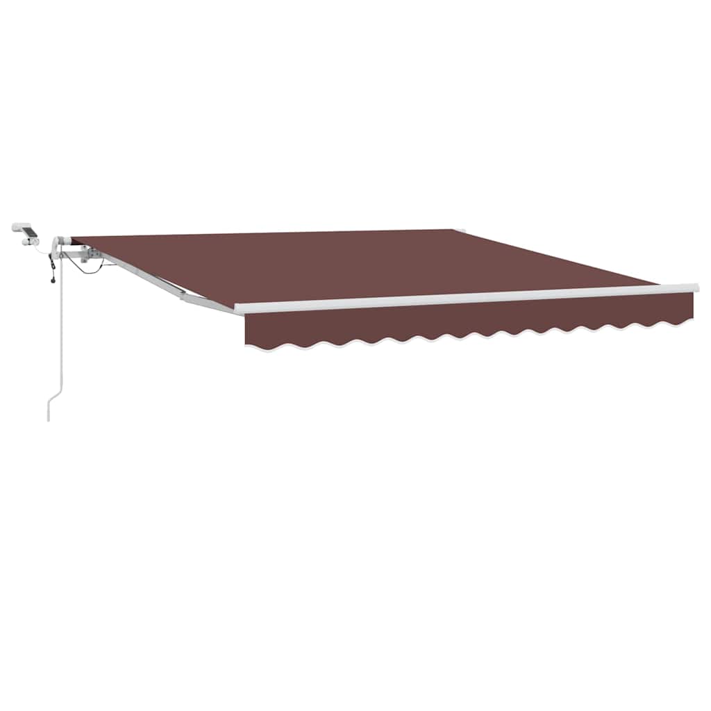 Tenda na automatsko uvlačenje s LED smeđa 300 x 250 cm