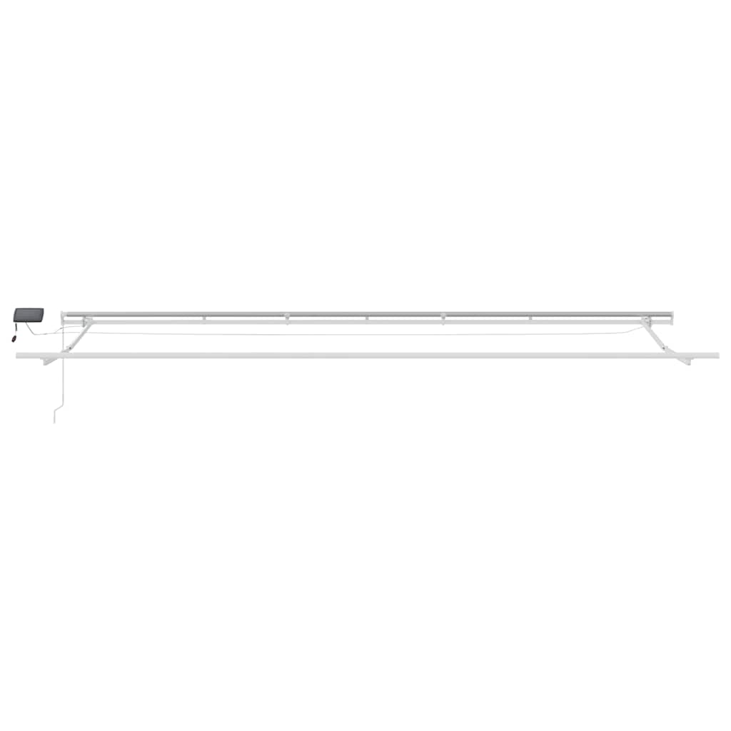 Tenda na ručno uvlačenje s LED smeđa 600 x 300 cm