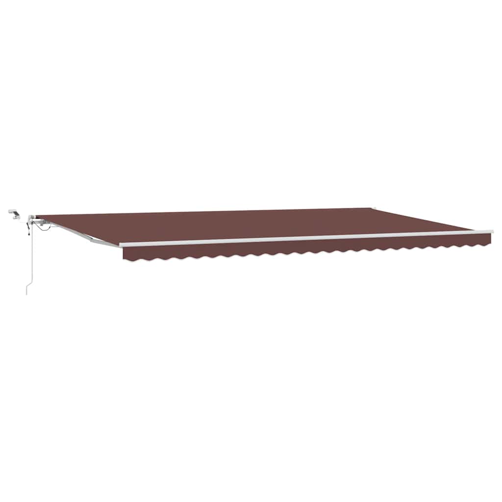 Tenda na automatsko uvlačenje s LED smeđa 600 x 300 cm