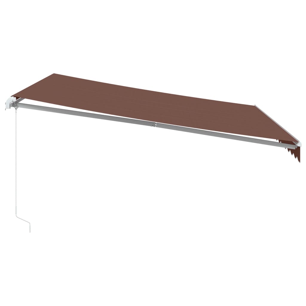 Tenda na ručno uvlačenje smeđa 400 x 350 cm
