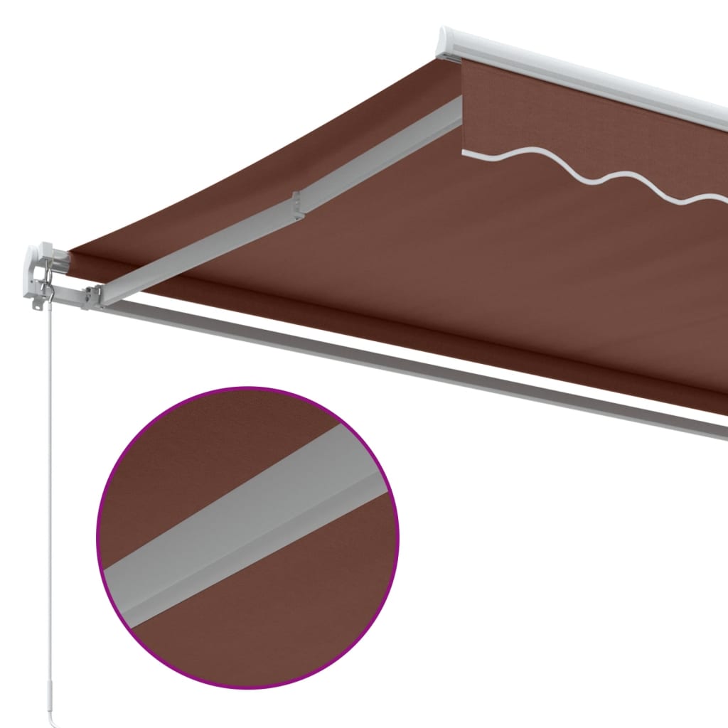 Tenda na ručno uvlačenje smeđa 400 x 350 cm