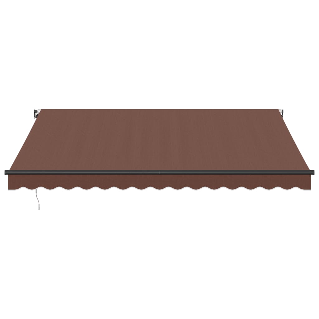 Tenda na ručno uvlačenje s LED smeđa 400 x 350 cm