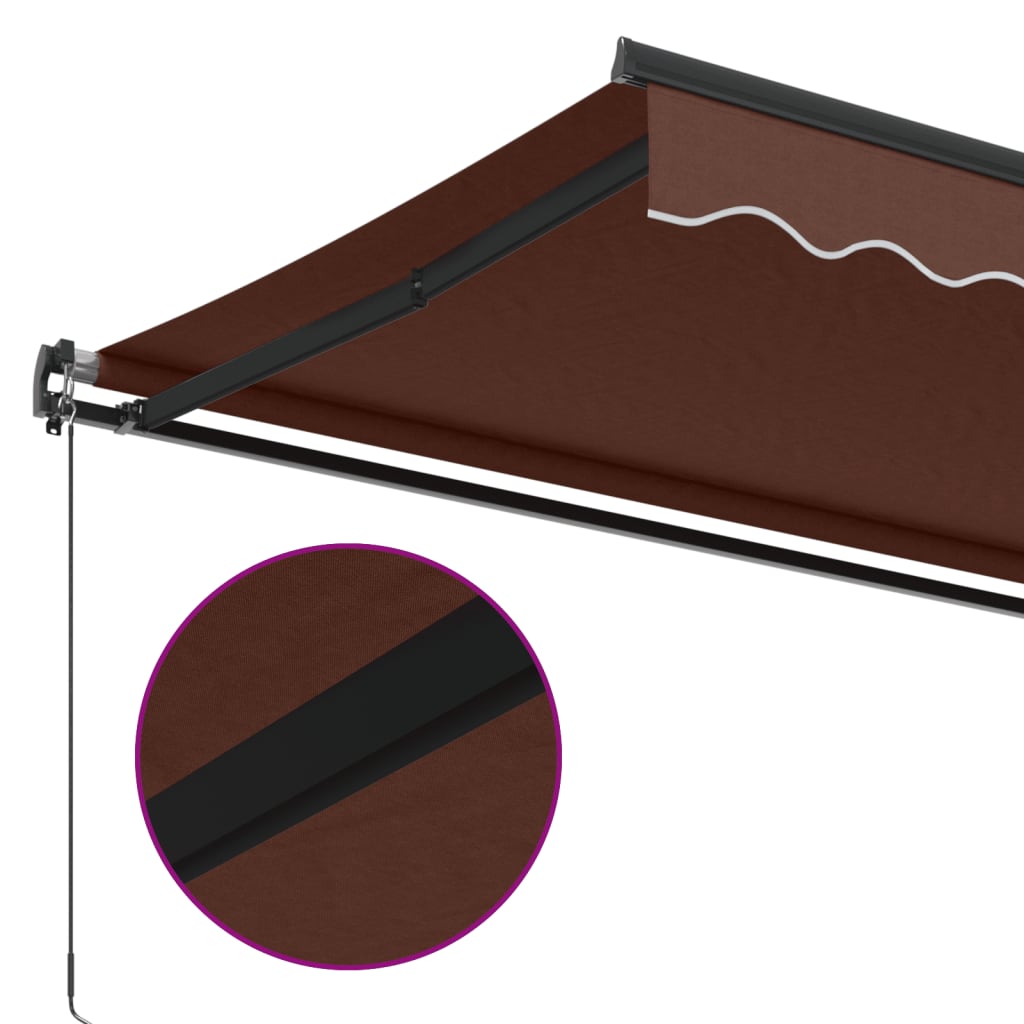 Tenda na ručno uvlačenje smeđa 450 x 350 cm