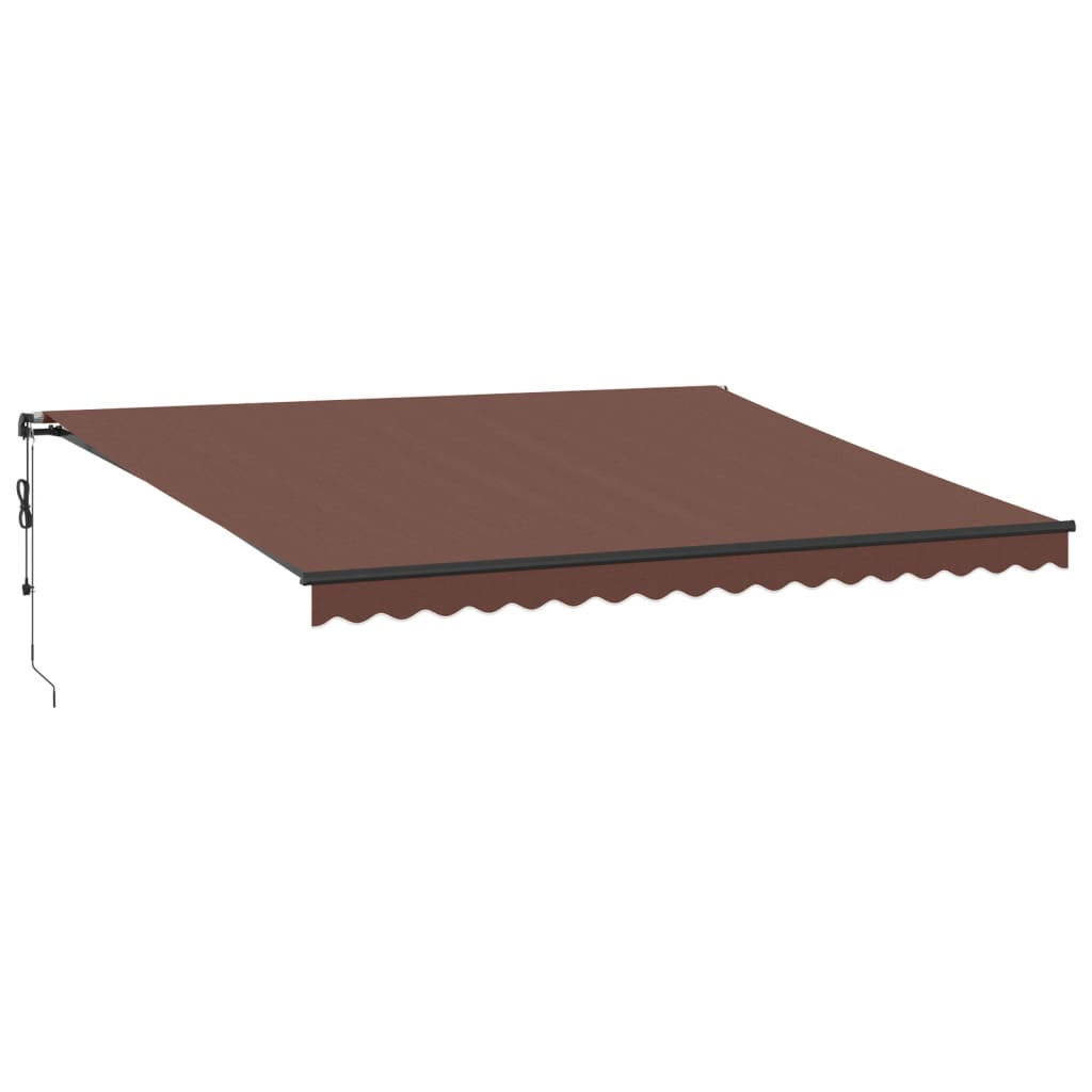 Tenda na automatsko uvlačenje smeđa 450 x 350 cm