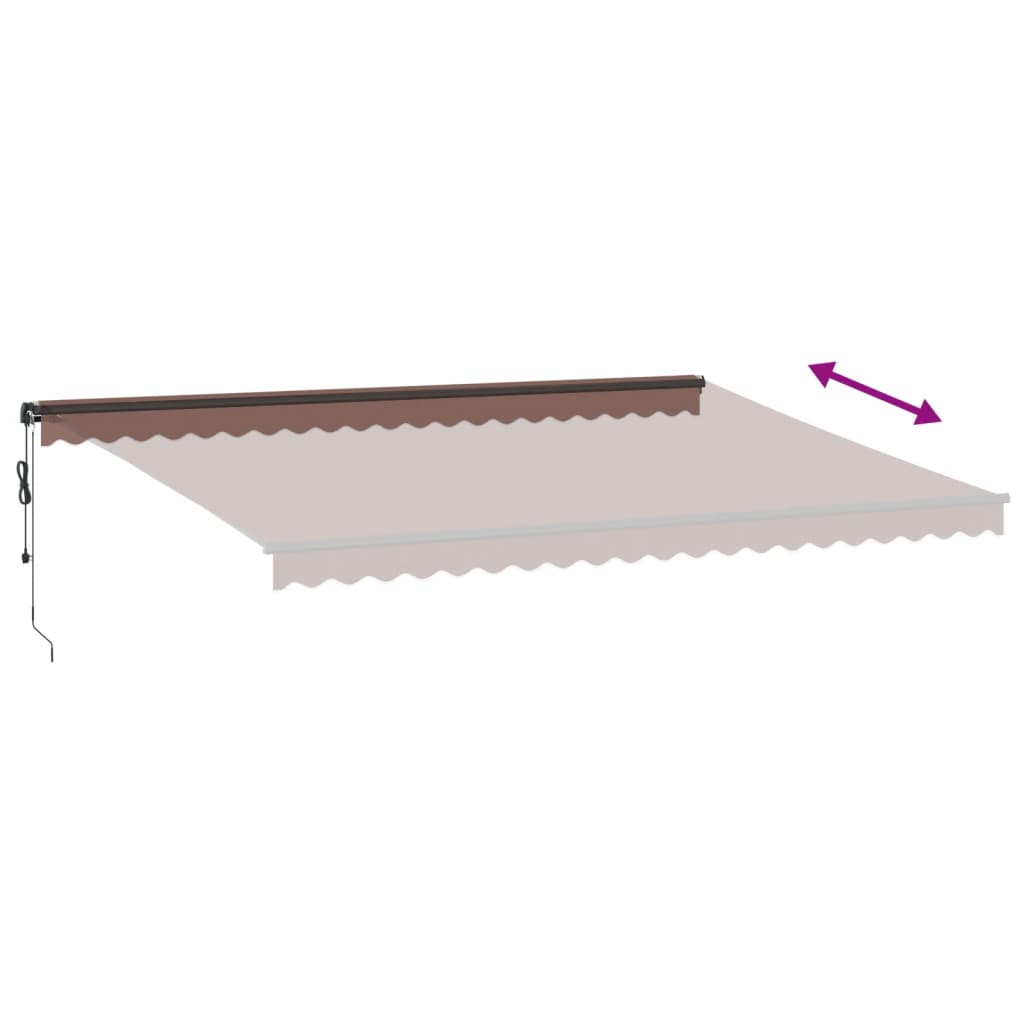 Tenda na automatsko uvlačenje smeđa 500x350 cm