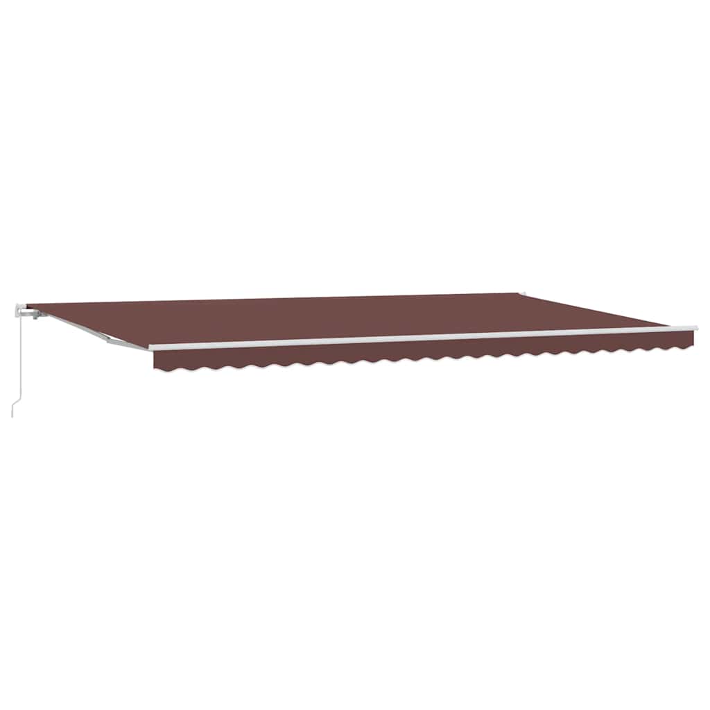 Tenda na ručno uvlačenje smeđa 500 x 300 cm