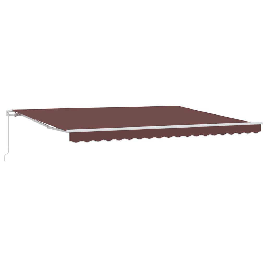 Tenda na ručno uvlačenje smeđa 450 x 300 cm