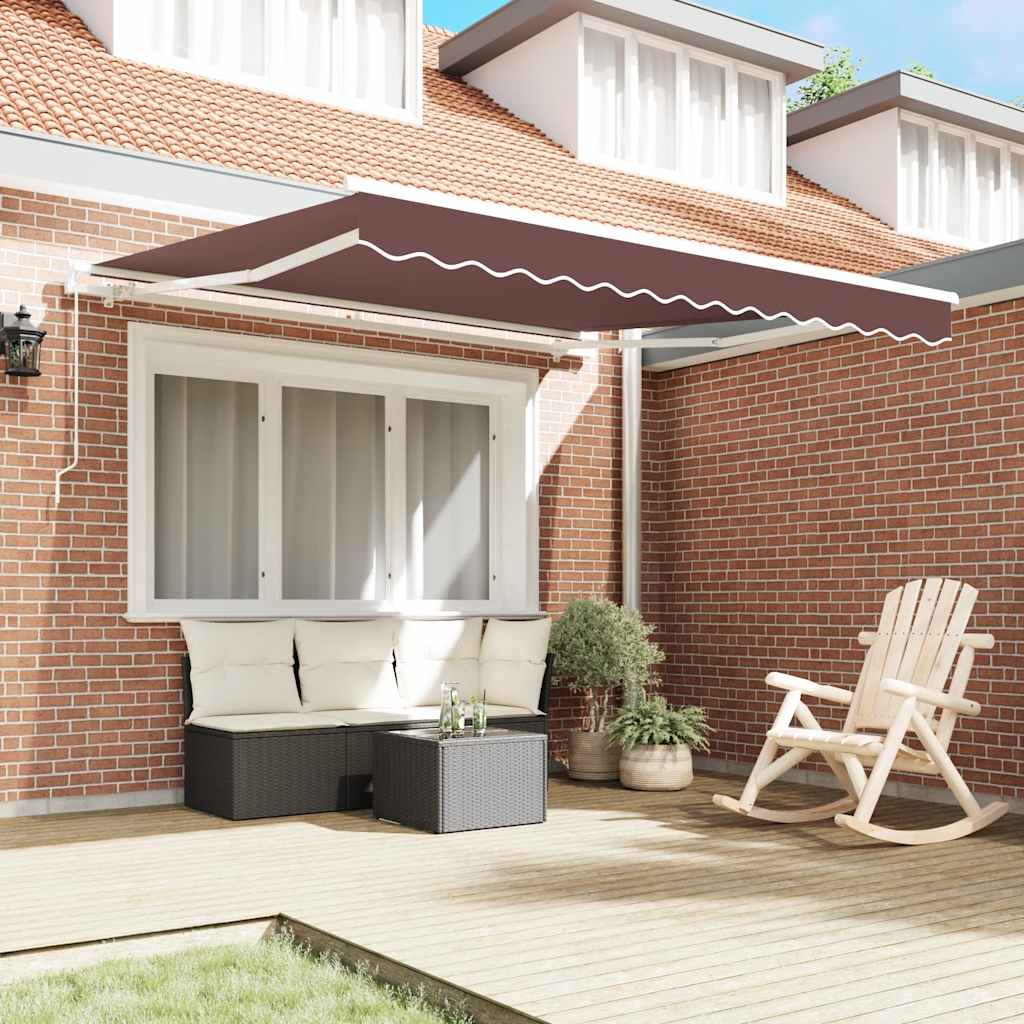 Tenda na ručno uvlačenje smeđa 300 x 250 cm