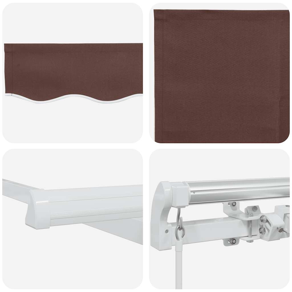 Tenda na ručno uvlačenje smeđa 300 x 250 cm