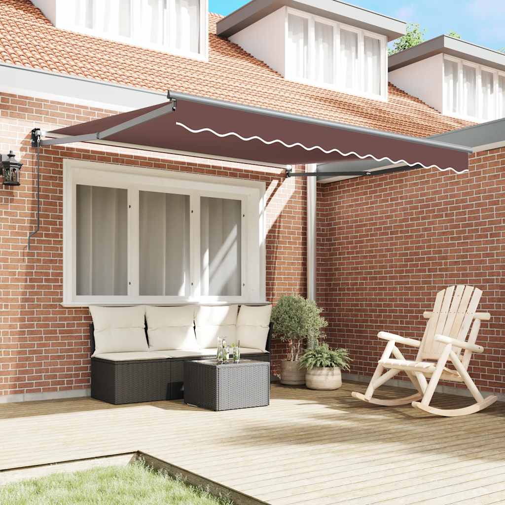 Tenda na ručno uvlačenje smeđa 300 x 250 cm