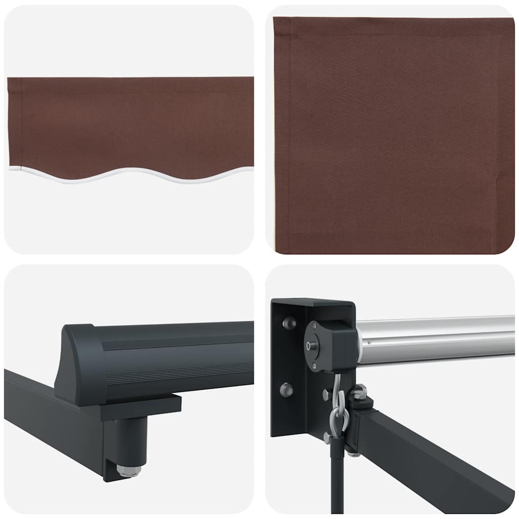 Tenda na ručno uvlačenje smeđa 300 x 250 cm