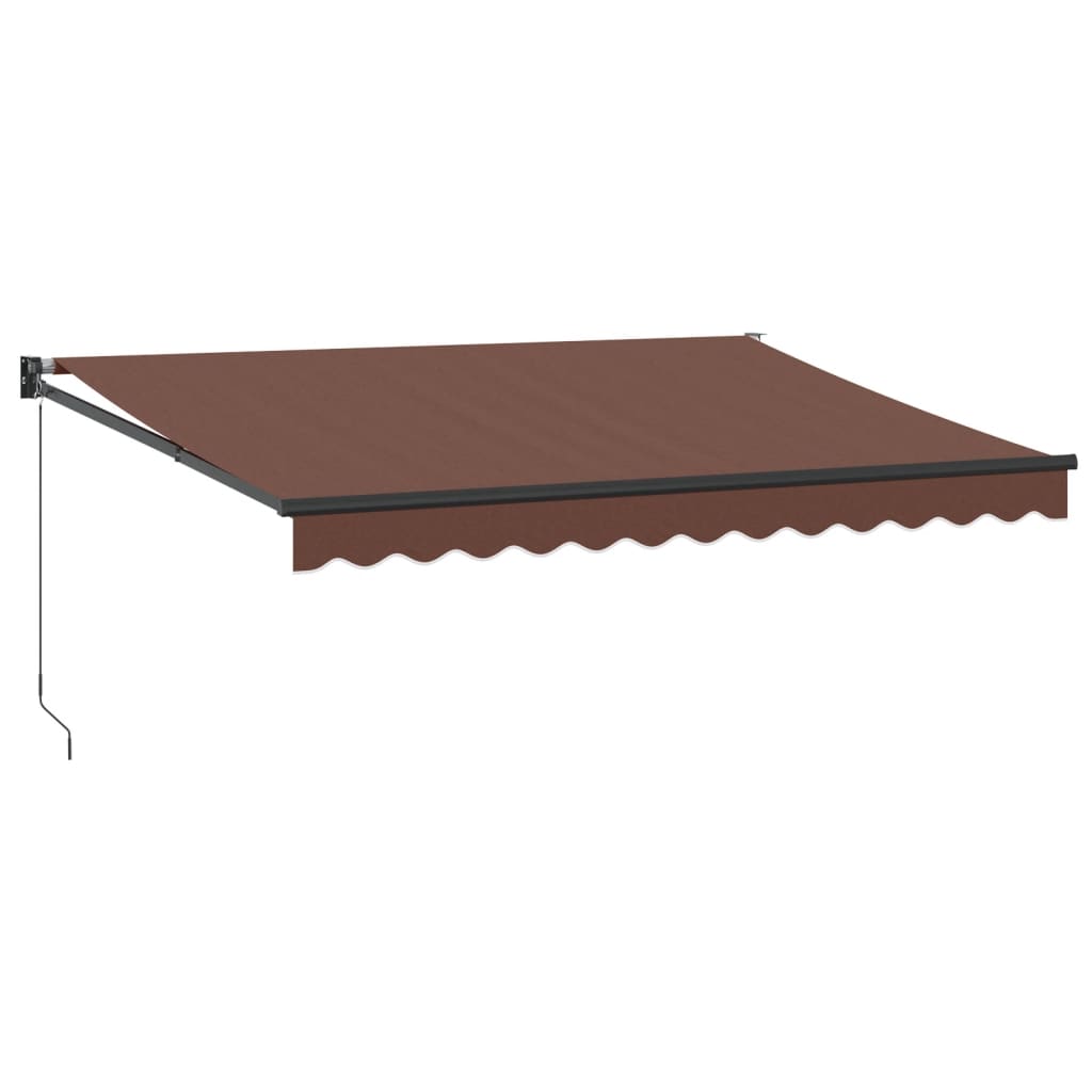Tenda na ručno uvlačenje smeđa 350 x 250 cm