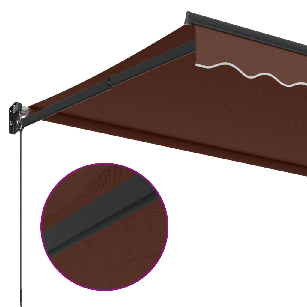 Tenda na ručno uvlačenje smeđa 350 x 250 cm