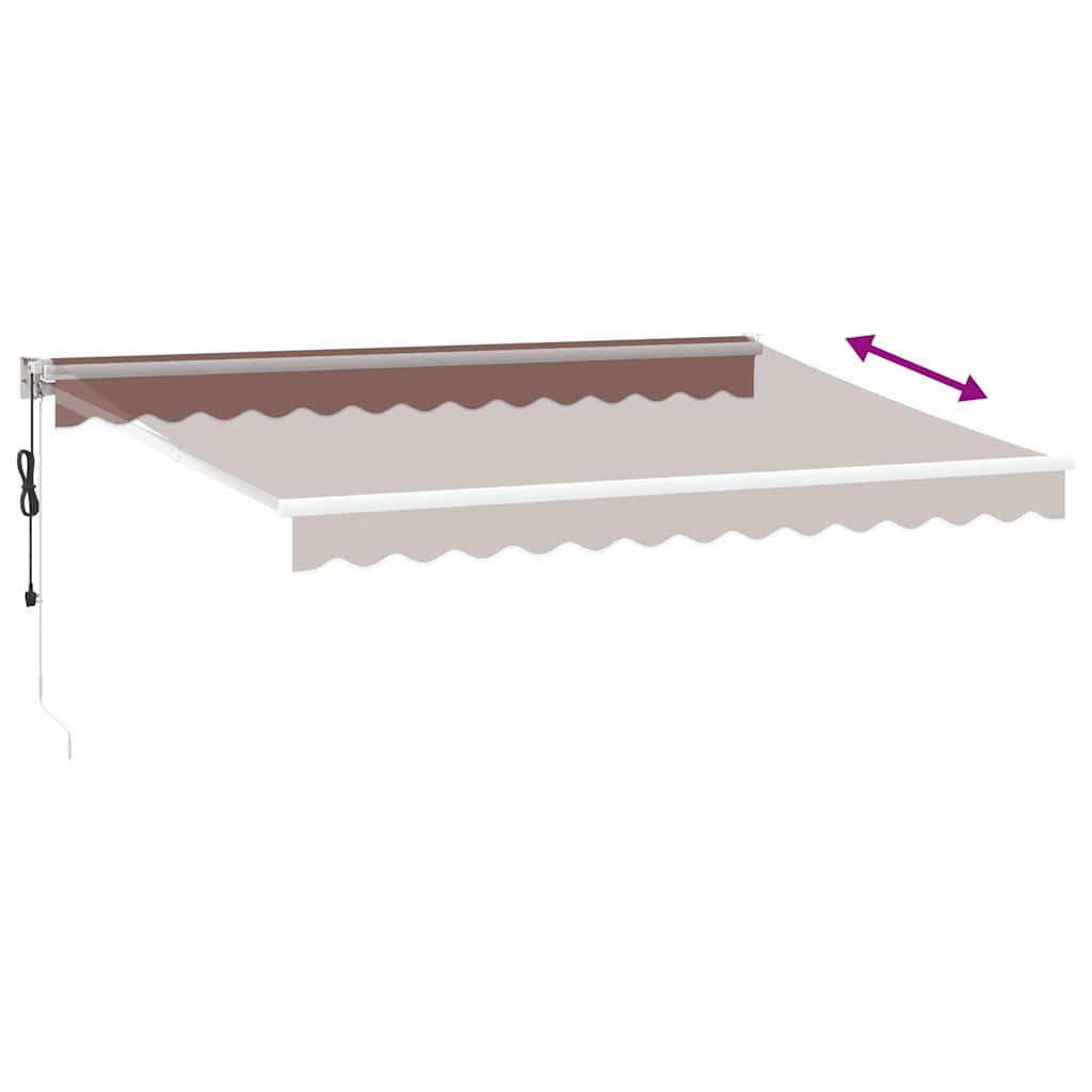 Tenda na automatsko uvlačenje smeđa 350 x 250 cm