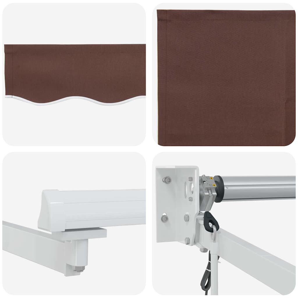 Tenda na automatsko uvlačenje smeđa 400 x 300 cm
