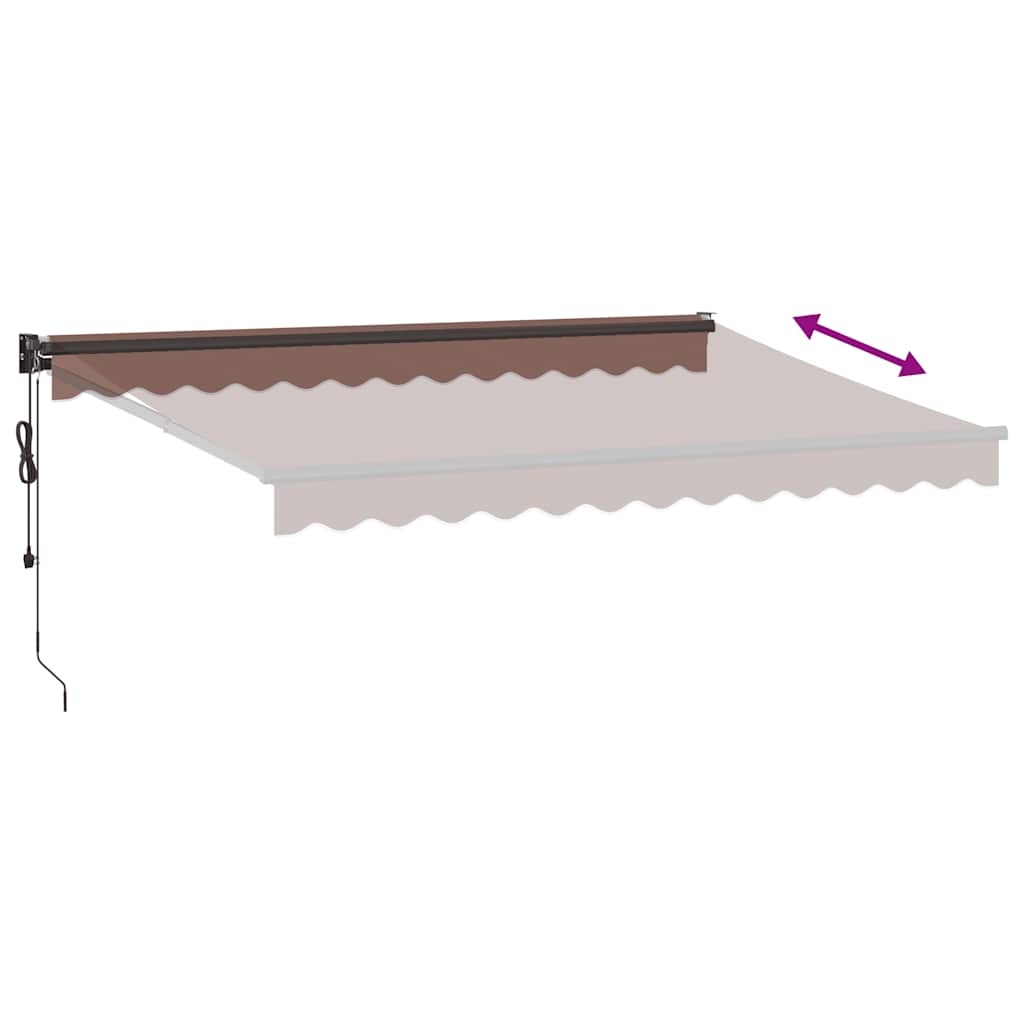 Tenda na automatsko uvlačenje smeđa 350 x 250 cm