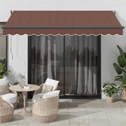 Tenda na automatsko uvlačenje smeđa 350 x 250 cm