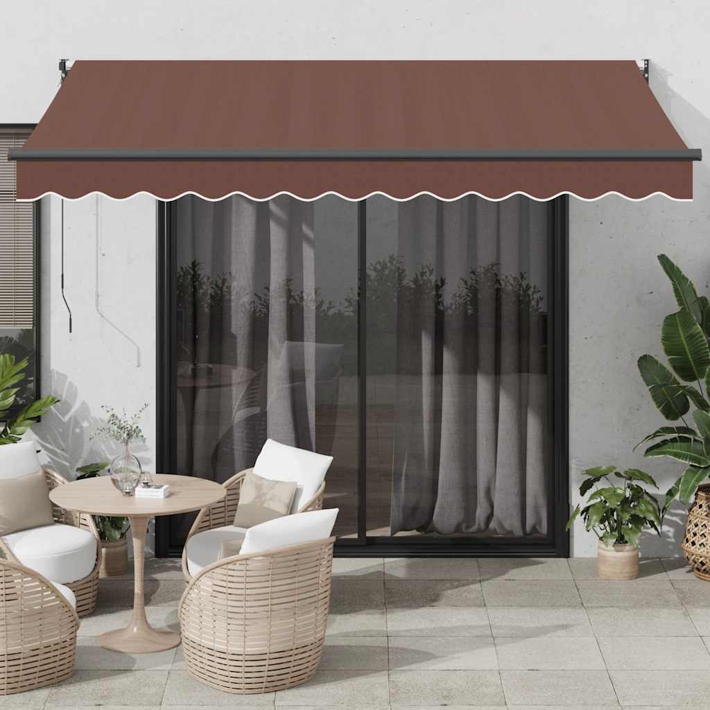 Tenda na automatsko uvlačenje smeđa 350 x 250 cm
