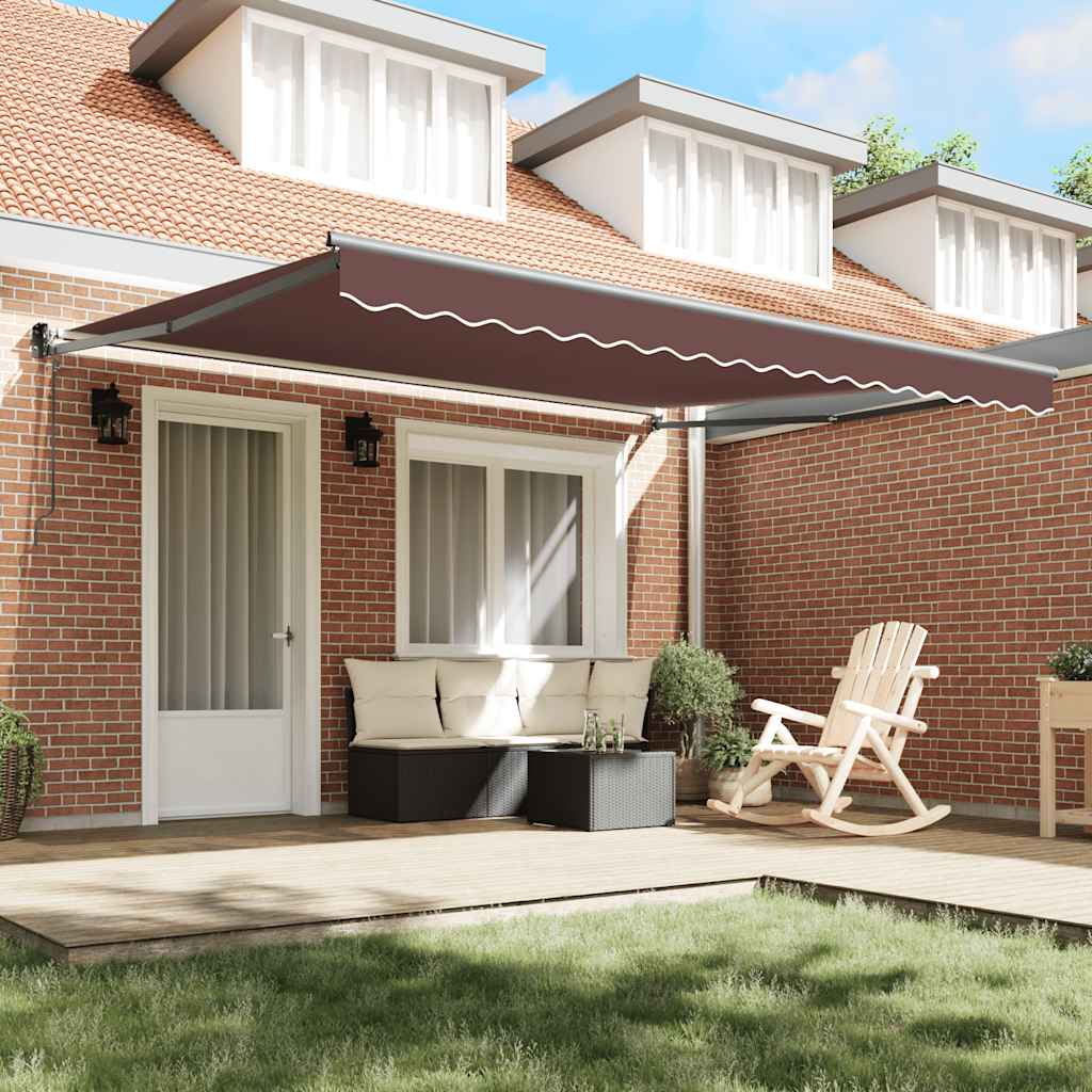 Tenda na automatsko uvlačenje smeđa 400 x 300 cm