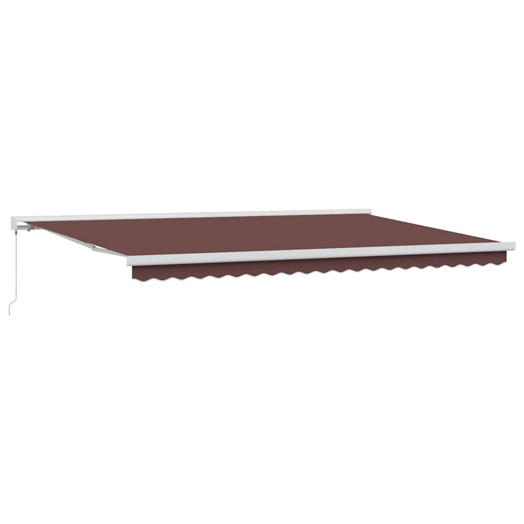 Tenda na ručno uvlačenje smeđa 500 x 300 cm