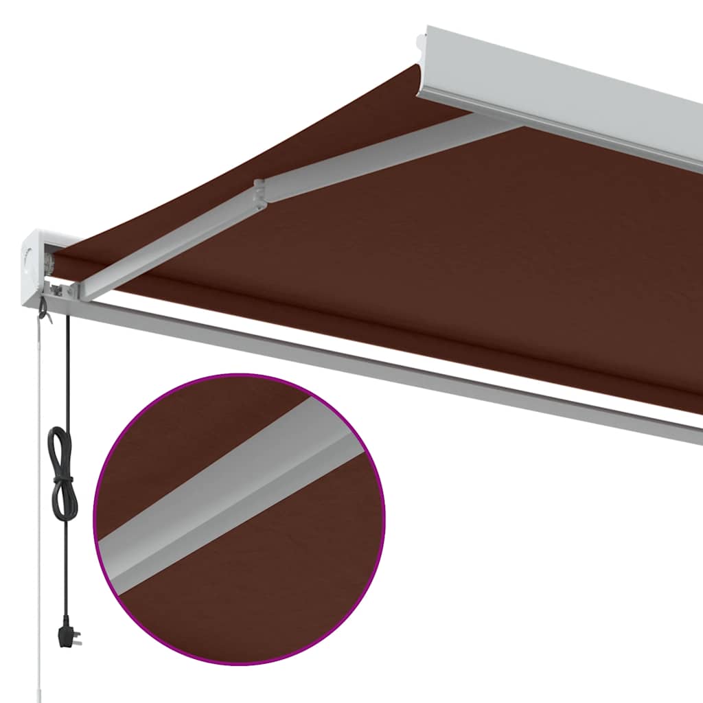 Tenda na automatsko uvlačenje smeđa 350 x 250 cm