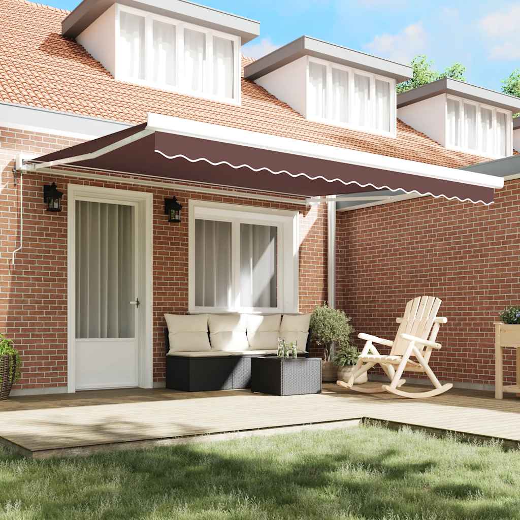 Tenda na automatsko uvlačenje smeđa 400 x 300 cm