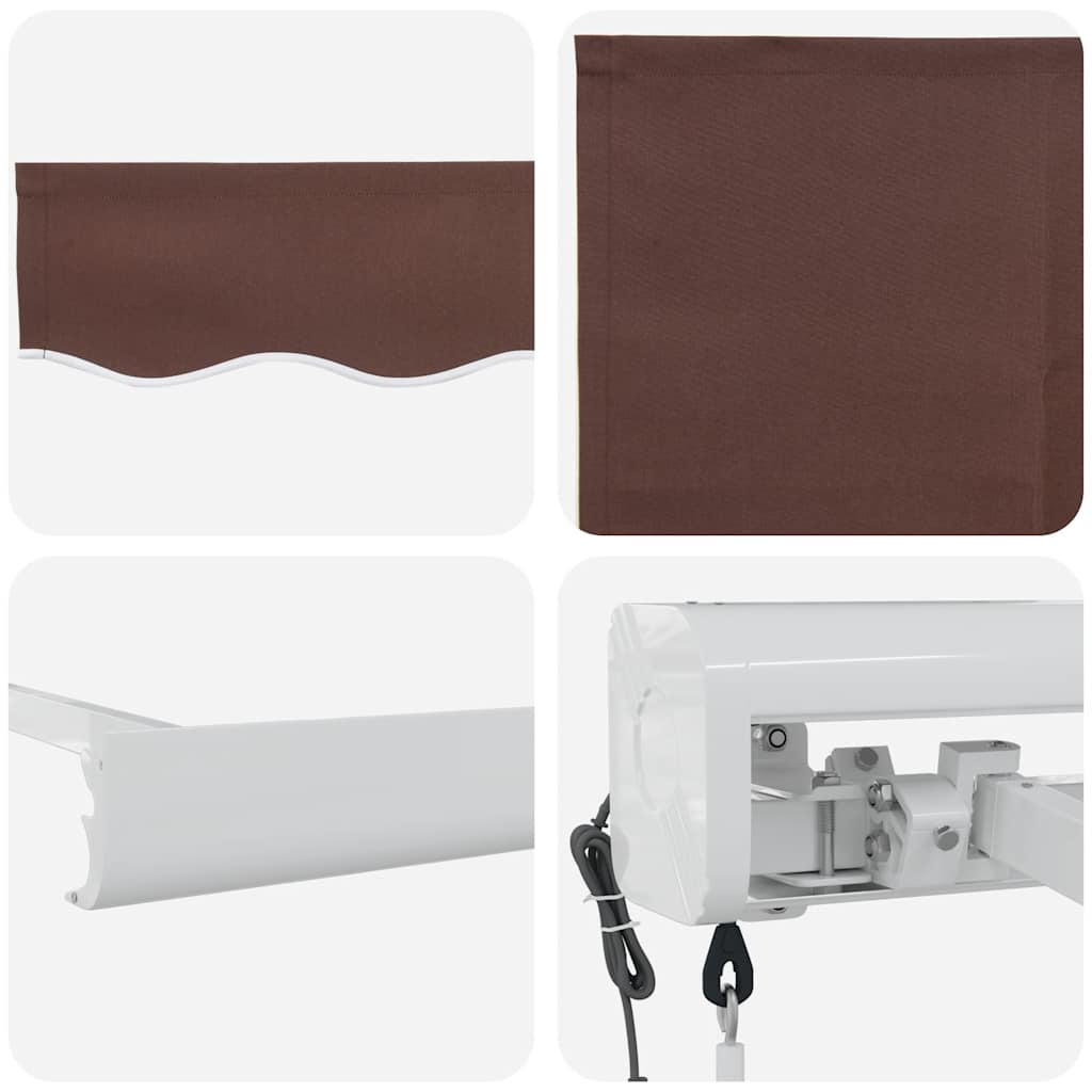 Tenda na automatsko uvlačenje smeđa 400 x 300 cm