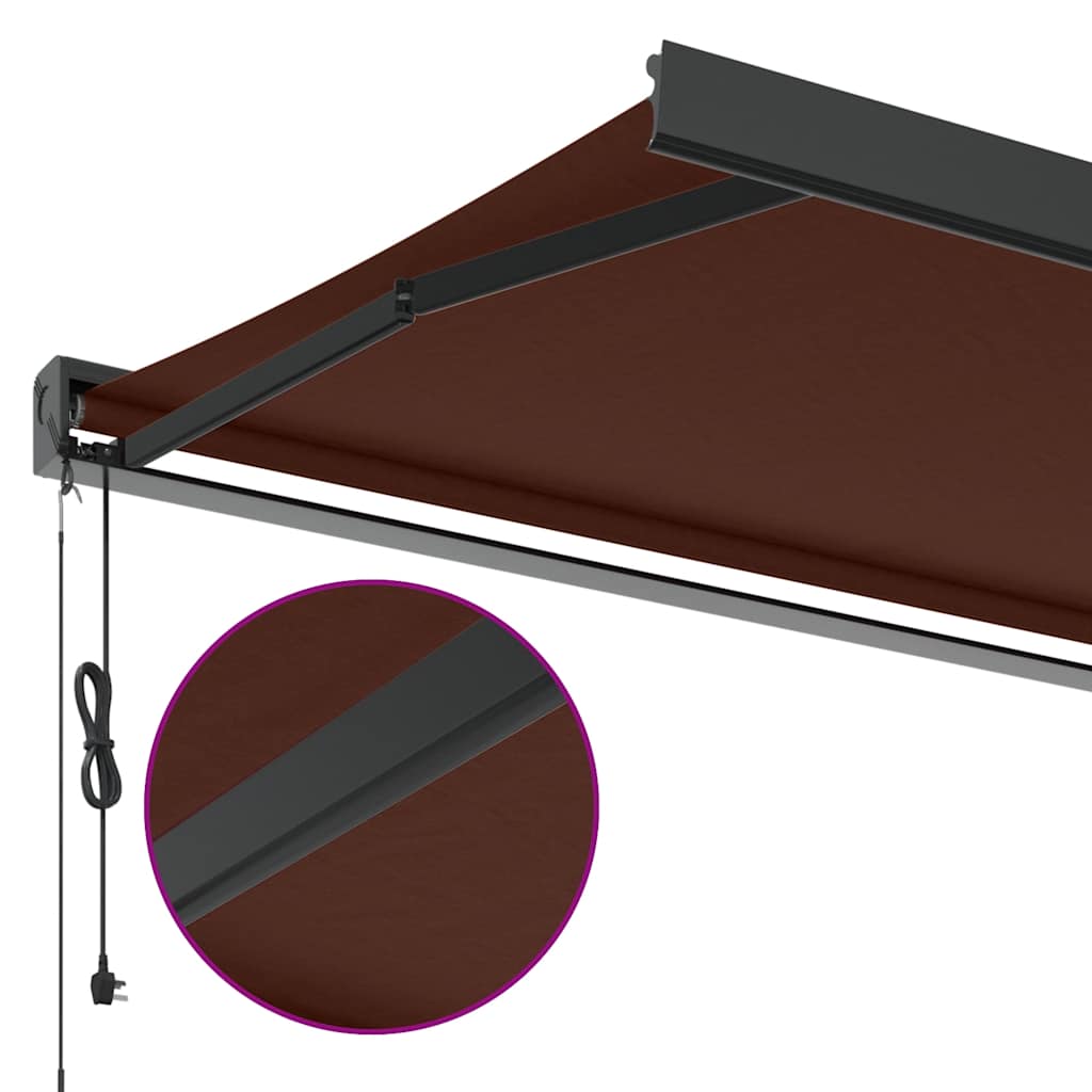 Tenda na automatsko uvlačenje smeđa 350 x 250 cm