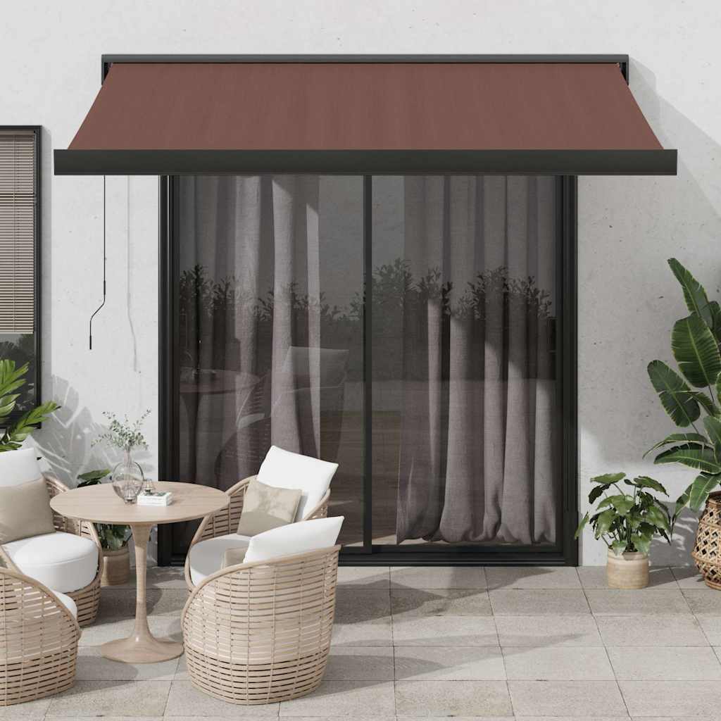 Tenda na automatsko uvlačenje smeđa 350 x 250 cm