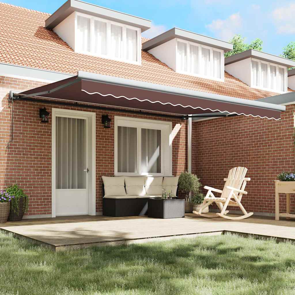 Tenda na automatsko uvlačenje smeđa 450 x 300 cm