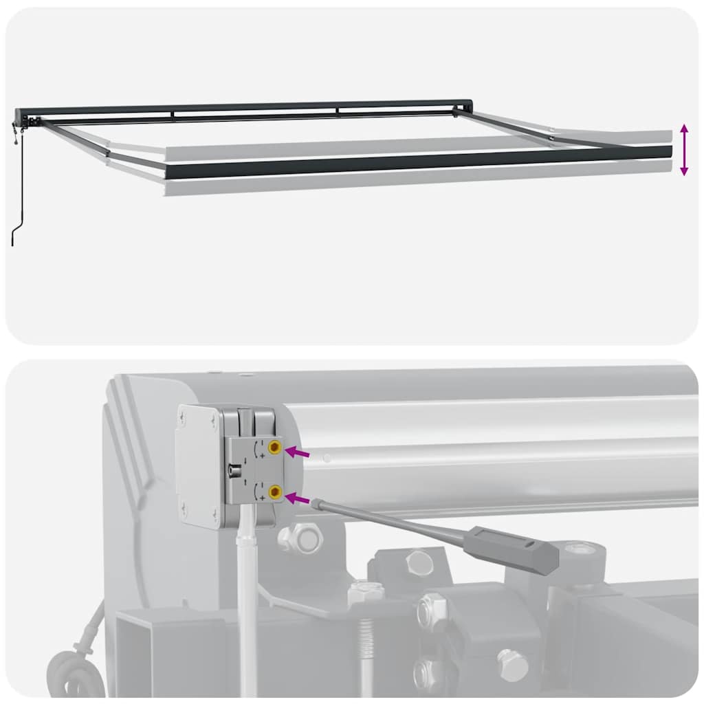 Tenda na automatsko uvlačenje smeđa 450 x 300 cm