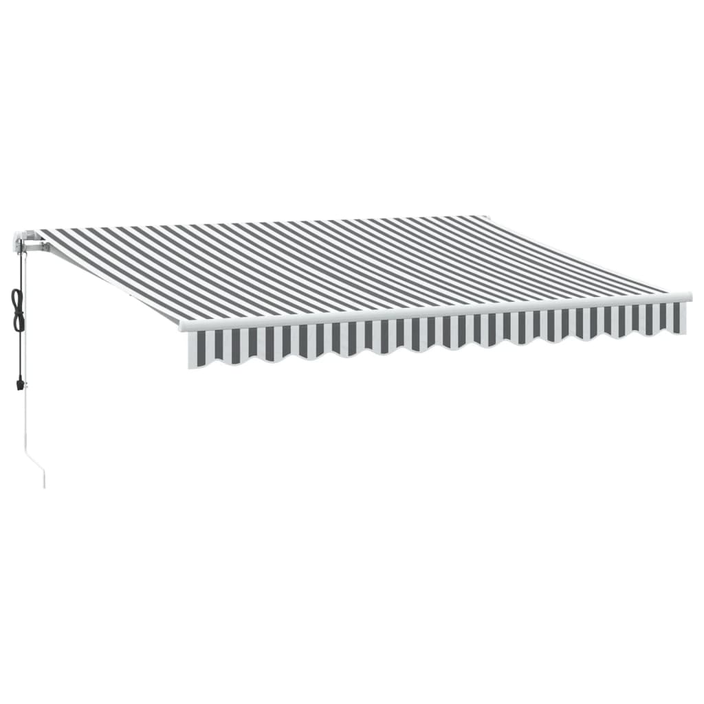 Tenda na automatsko uvlačenje LED antracit i bijela 350x250 cm