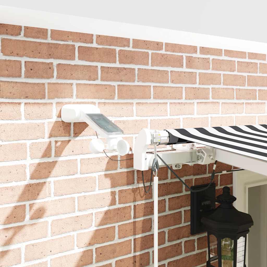 Automatska sklopiva tenda s LED antracit i bijela 600x300 cm