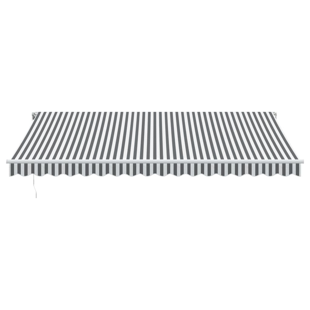 Tenda na automatsko uvlačenje LED antracit i bijela 450x350 cm