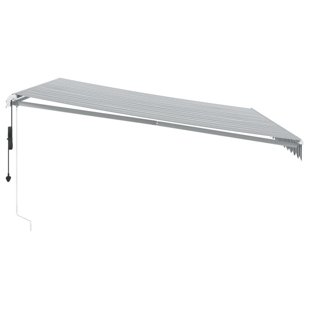 Tenda na automatsko uvlačenje LED antracit i bijela 450x350 cm