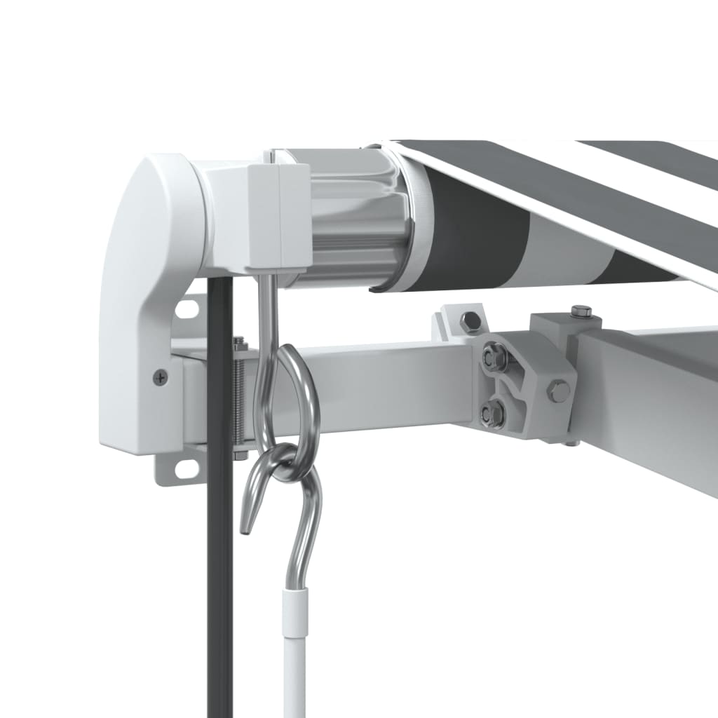 Tenda na automatsko uvlačenje LED antracit i bijela 450x350 cm