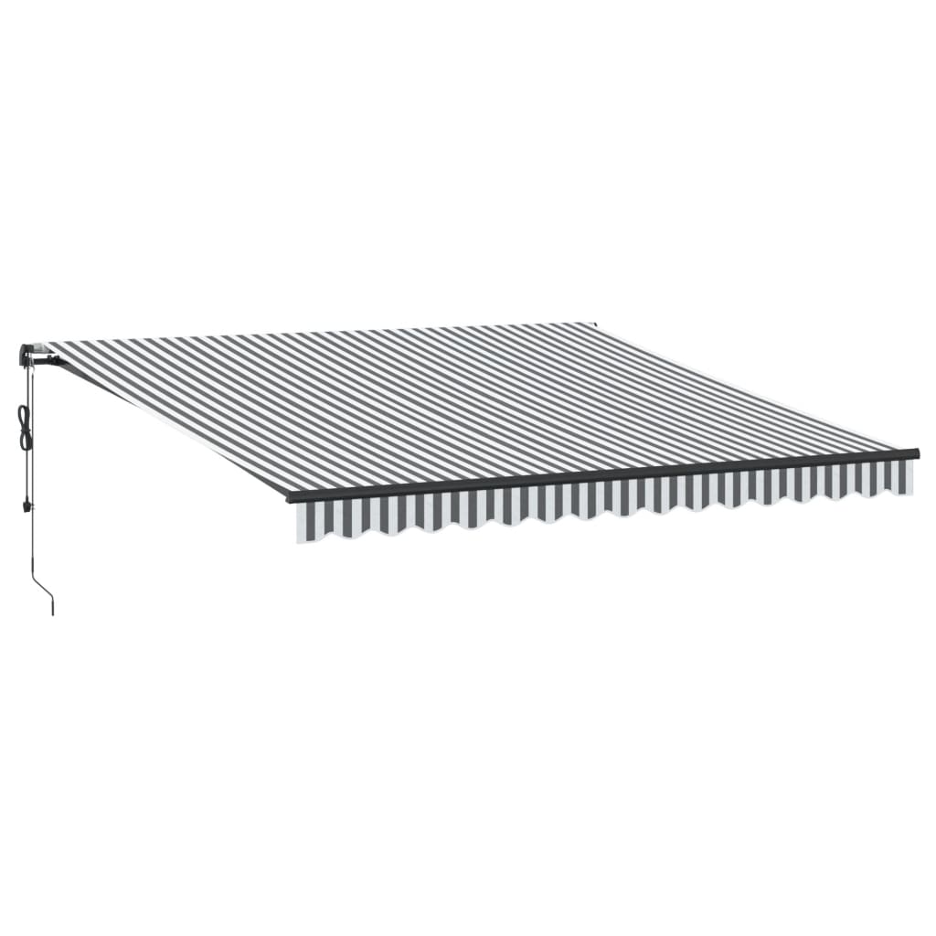 Tenda na automatsko uvlačenje LED antracit i bijela 400x350 cm