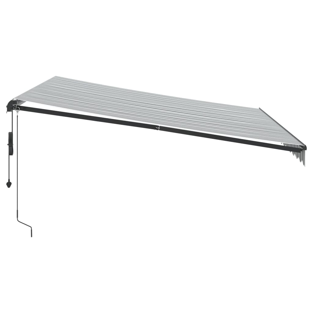 Tenda na automatsko uvlačenje LED antracit i bijela 400x350 cm