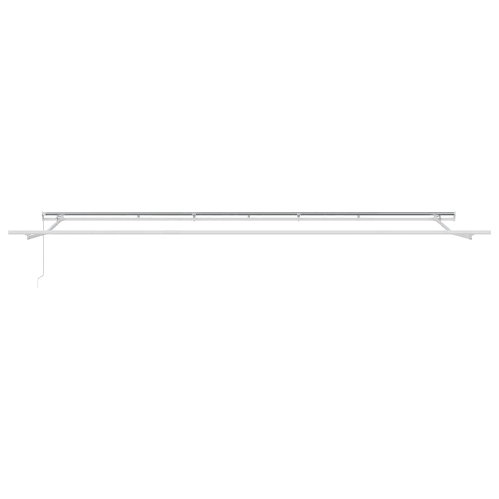 Tenda na ručno uvlačenje antracit&bijela 600x300 cm