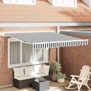 Tenda na ručno uvlačenje antracit i bijela 300 x 250 cm
