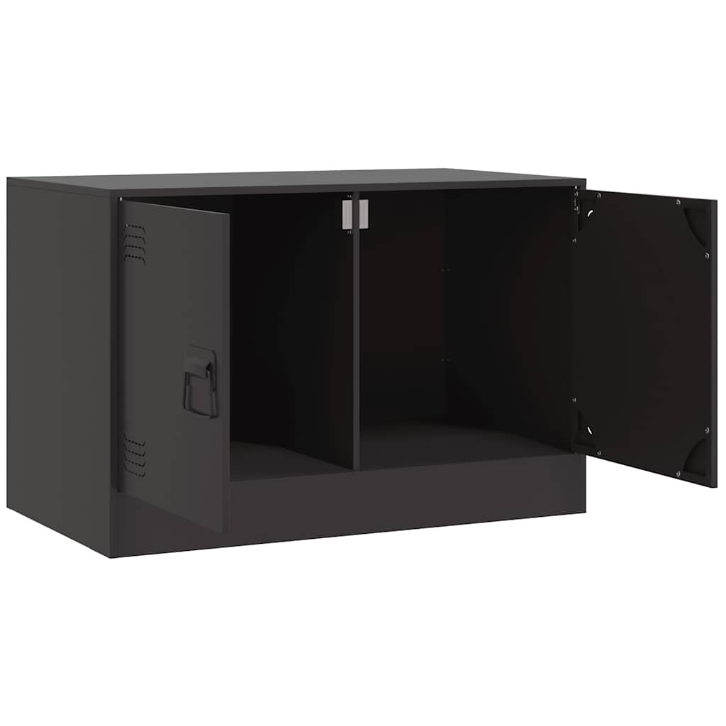 TV ormarići 2 kom crni 67 x 39 x 44 cm čelični